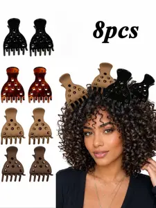 8pcs Root Volume Hair Clips for Women, Crease-Free Styling Clips, Hair Lift Tools for Blow Drying, Thick & Curly Hair