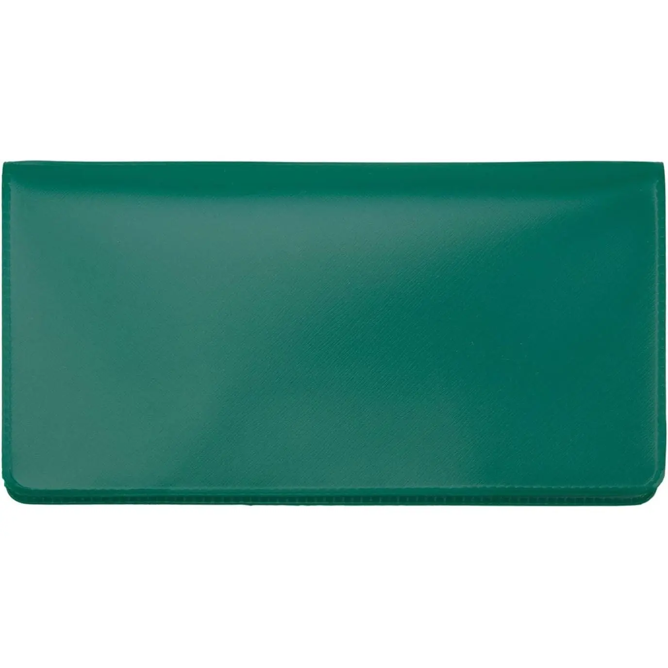 Forest Green Vinyl Checkbook Cover, Top Tear Personal Vinyl Checkbook Cover(Gift)