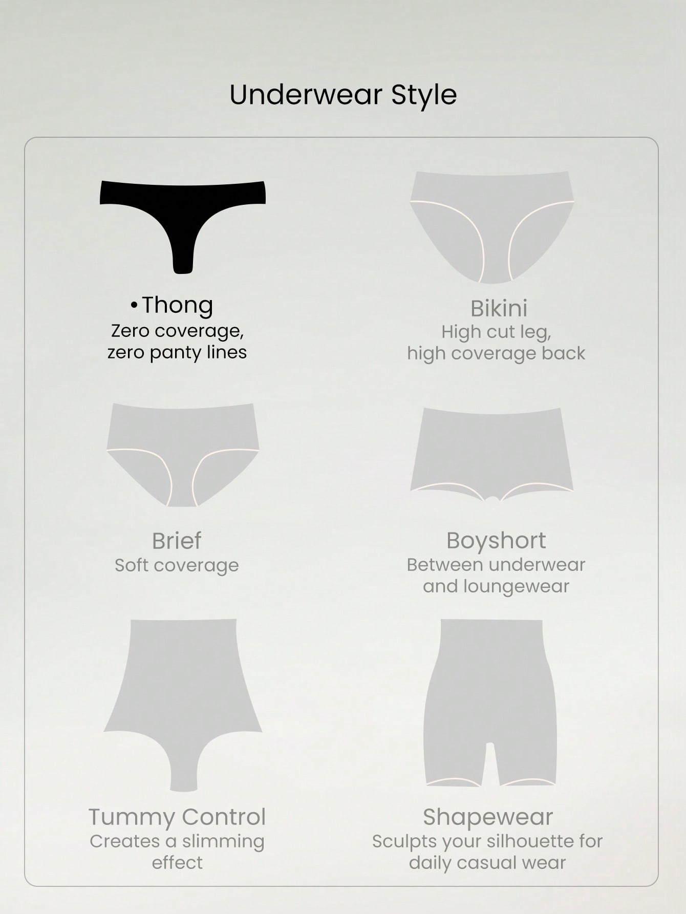 GLOWMODE 2-Pack Lightweight Invisible Flex Seamless Fit Mid-Rise Waist T-String No-Show Thong Underwear Daily Casual Wear