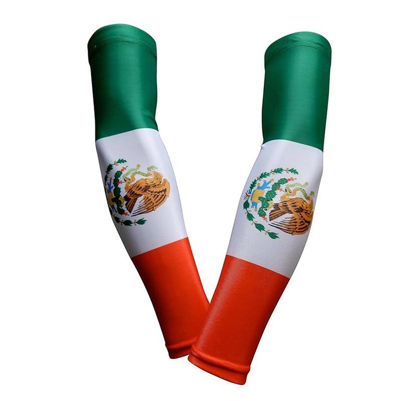 2026 World Cup Fan Arm Sleeves Sun Protection Breathable Stretch Team Spirit Wear Soccer Stadium Accessories For Usa Mexico Canada Supporters