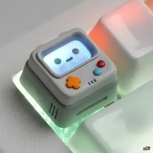 Handmade Resin Game Console Shaped Keycap, Frost Finish Polycarbonate ESC Key, Backlight Friendly Custom Accessory Compatible With Cherry MX Mechanical Keyboards diy bag