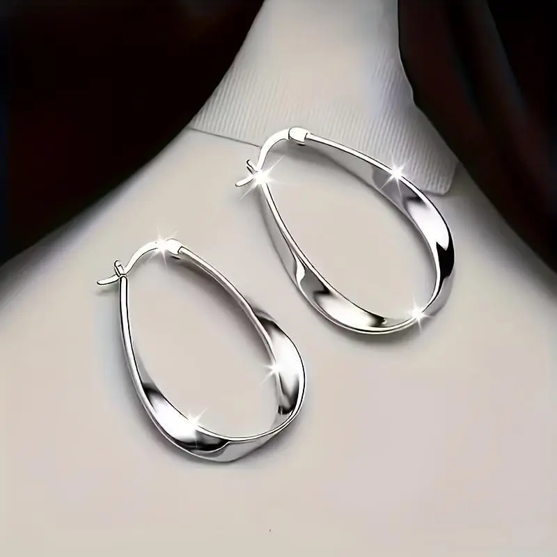 Elegant and Fashionable Earrings for Women - Women's Fashion Accessories, Simple Everyday and Formal Hoop Earrings, Durable Daily Wear Earrings - Perfect Gift for Her, Wife, Girlfriend - Year-Round Elegant Jewelry