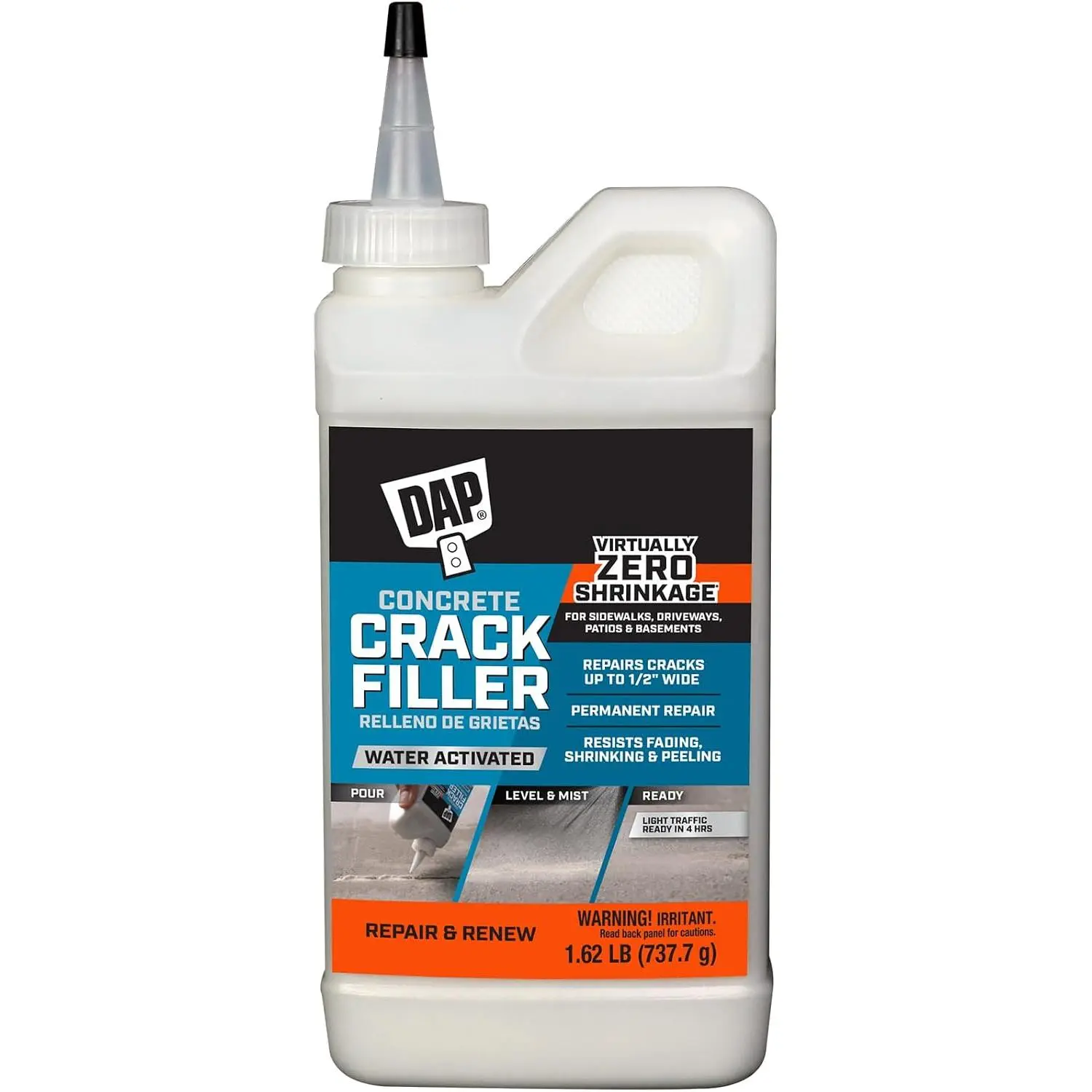 DAP Concrete Crack Filler, Gray, 1.62 (7079860500)