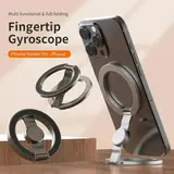 Sohochic Magnetic Cellphone Accessory Combo - Dual Magnetic Ring Fidget Spinner Stand, 360° Rotatable Folding Mount, MagSafe Compatible, 85g Portable Mobile Stress & Mood Fashion Accessory Set, Cool Adult Gift