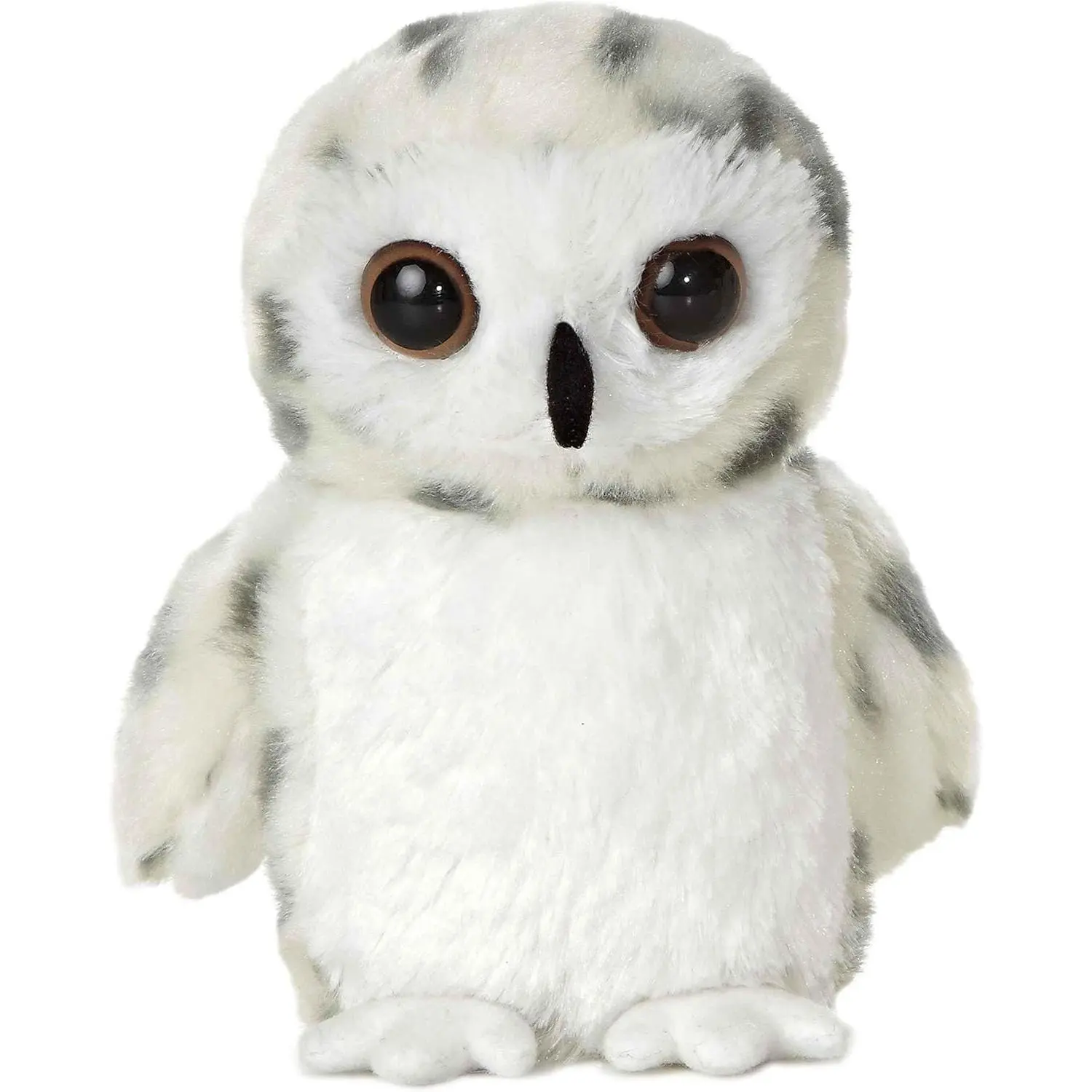 Aurora ®     Adorable Mini Flopsie ™     Snowy Owl Stuffed Animal - Mini Companions Ready  Playful Adventures -  Kids All Ages, Toddlers, Adults, and Families - White 7 Inches