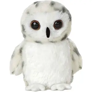 Adorable Mini Flopsie™ Snowy Owl Stuffed Animal - Mini Companions Ready Playful Adventures - Kids All Ages, Toddlers, Adults, and Families - White 7 Inches