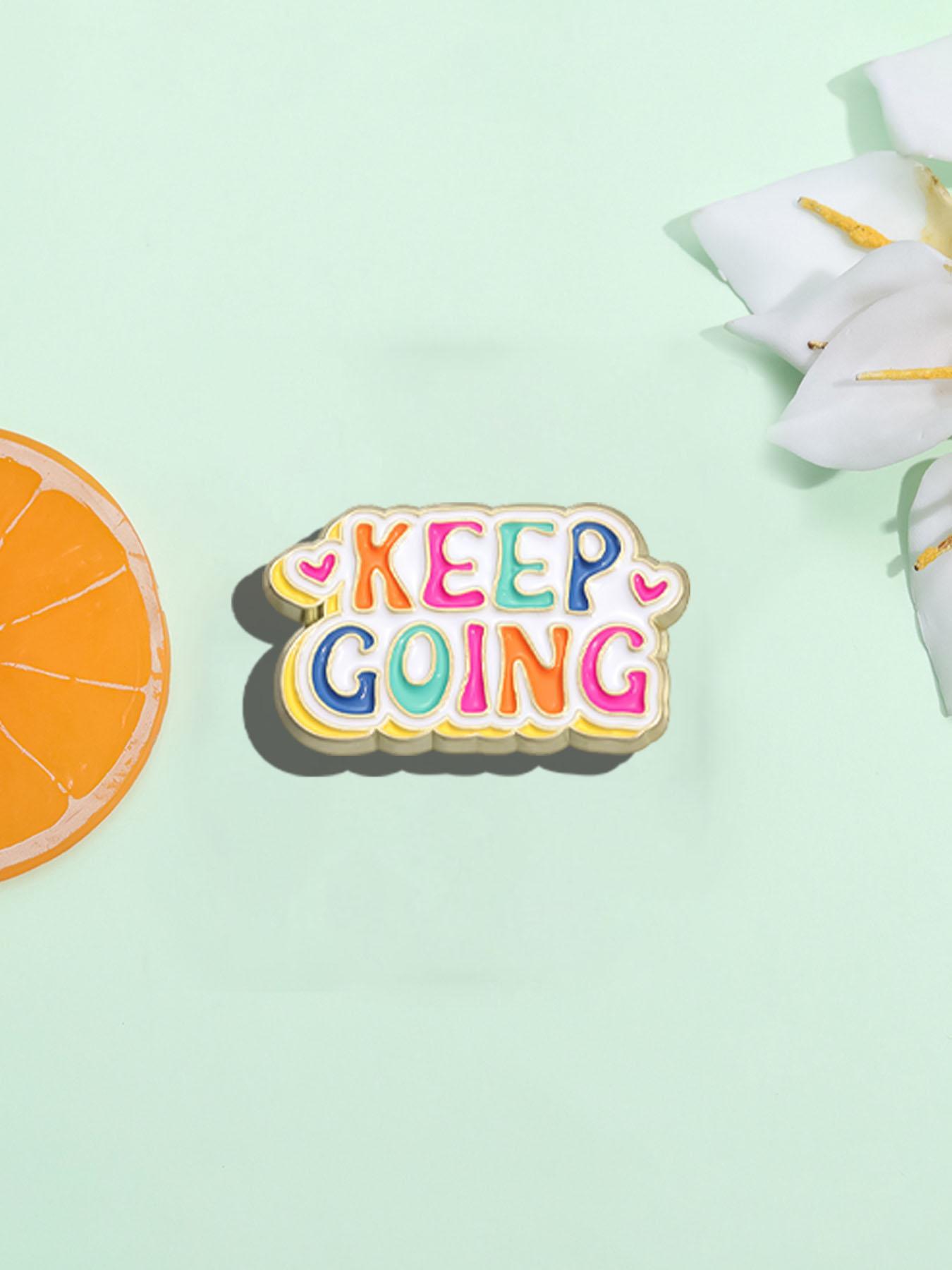 Letter Design Brooch, Cute Cartoon Pin for Women & Men, Fashion Brooch for Party, Daily Clothing Decor, Trendy All-match & Exquisite Brooch for Birthday Gift, Charms, Jewelry