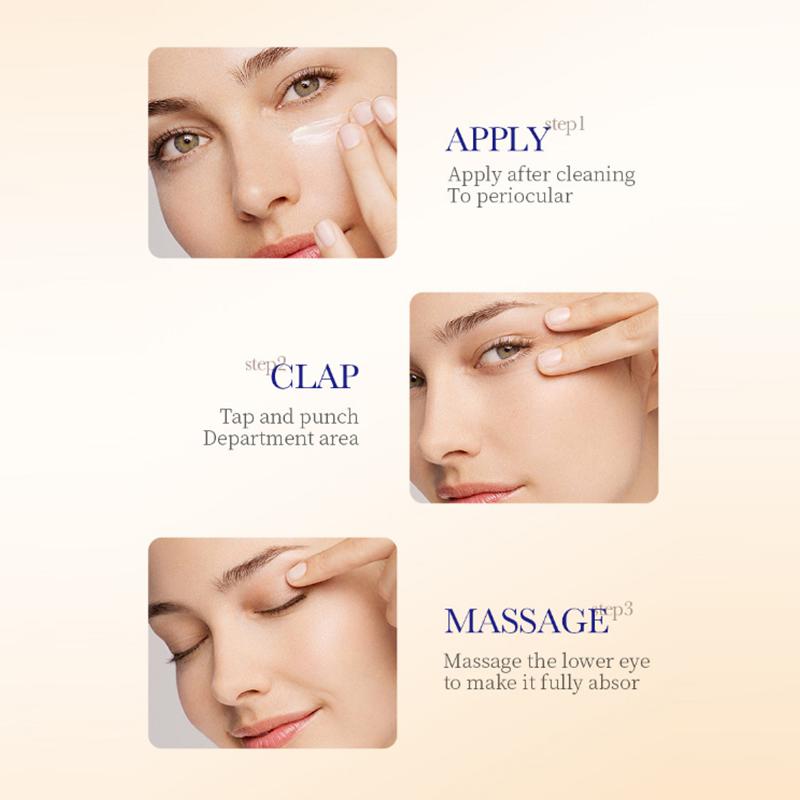 Instant Eye Bag Removal Cream Collagen Anti-wrinkle Fade Fine Lines Firming Skin Anti Dark Circle Puffiness Brighten Eye Care