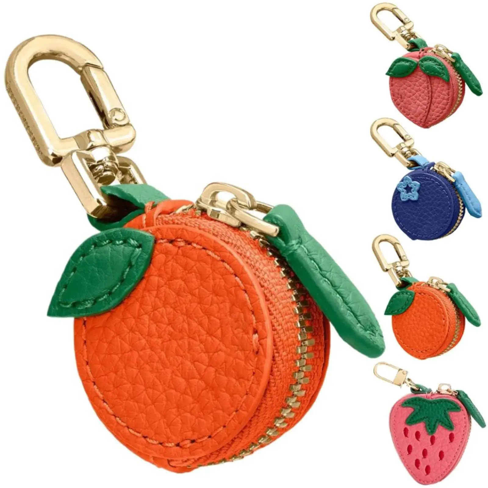 Cute Fruit Bag Charm, Adorable Keychain Accessory for Bags and Backpacks, Perfect Gift for Fruit Lovers, All Season Casual Style Coin Purse bag charms