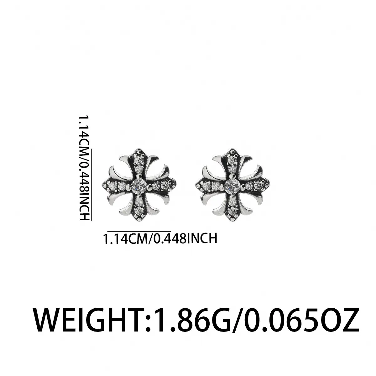 Cross Hip-Hop Ear Cuff, Unique Punk-Style Earring, Versatile High-End Daily-Wear Gift Idea for Women, Fashion Earrings, Earrings Jewelry