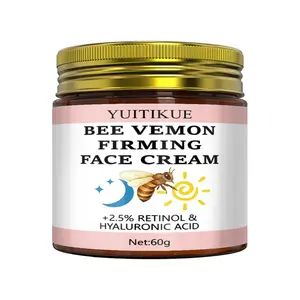 Yuitikue Bee Venom Firming Cream, 2.5% Retinol & Hyaluronic Acid, Deep Moisture, Reduces Fine Lines, Boosts Elasticity, Daily Use