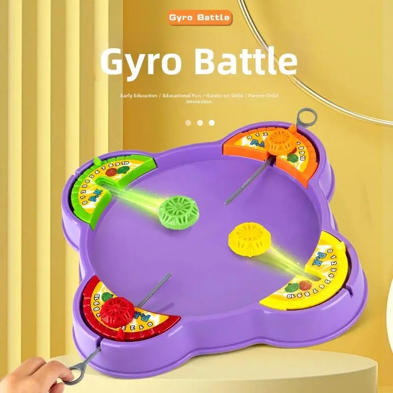 Multiplayer Pull String Spinning Top Battle Tabletop Game, Unisex Safe Materials Toy for Ages 12+, Interactive Play Parent-Child Gift (Toys & Hobbies, Classic & Novelty, Stress Relief)