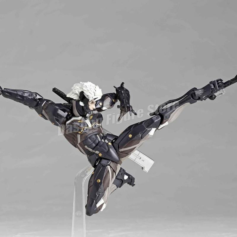 Kaiyodo Revoltech Metal Gear Solid Raiden Action Figure PVC Movable Model #140 Collection 15cm Solid Snake Jack Figurine Toys popular