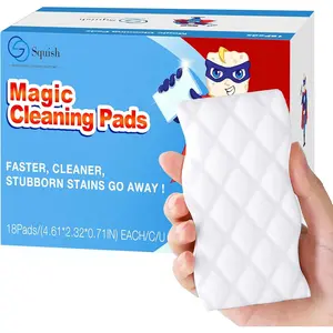 Magic Eraser Sponge, 18 Pack Cleaning Pads for Walls, Oven, Kitchen, and Shoe Cleaner With Melamine Foam, Universal Cleaner