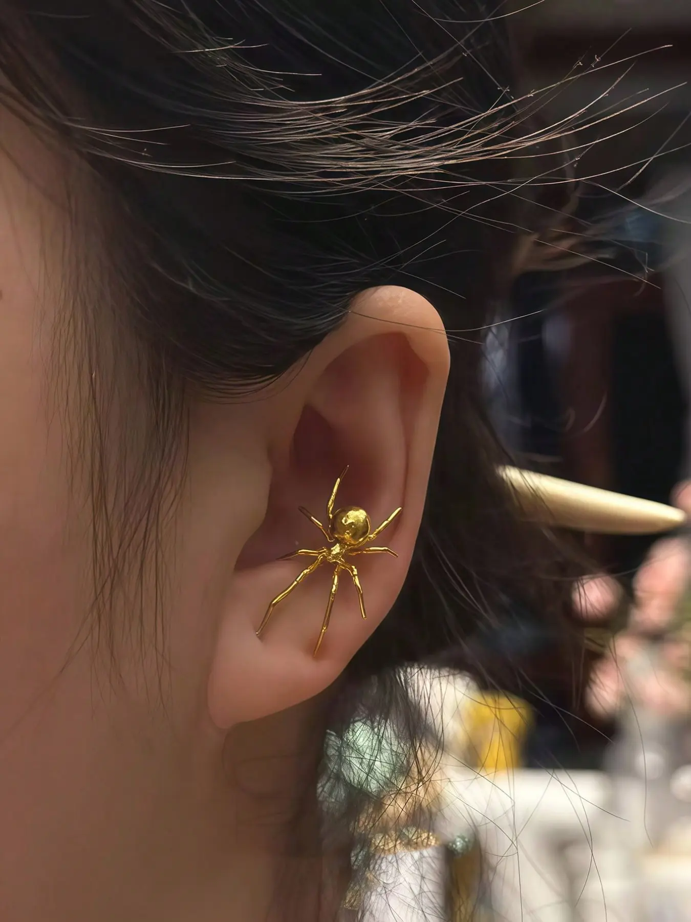 Spider Shape Earrings, Punk Gothic Style, Fashionable Jewelry for Teens, Halloween Birthday Gift, Unisex Accessories