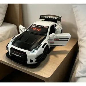 Sports Car Alarm Clock Hyper Car Alarm Clock, Spray Supercar with Engine Sound & Light Effect Alarm Clock