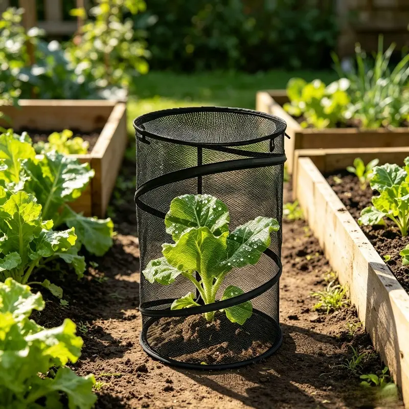 Pop up high-density mesh plant protection cover, tool free, can be easily opened in one second for organic planting and gardening enthusiasts in the home courtyard. The protective cover is breathable, transparent, and foldable for storing garden plants