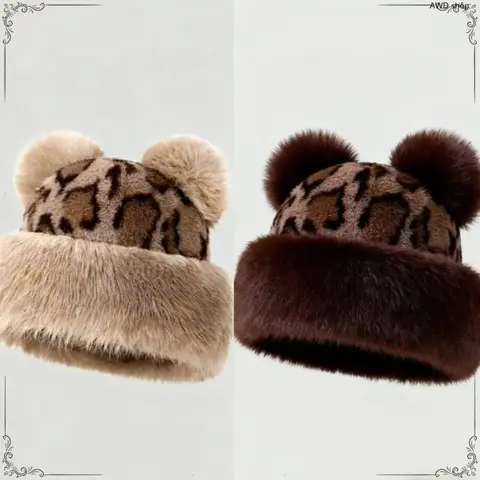 Unisex 2026 New Mongolian Style Plush Fur Beanie, Adjustable One Size Retro Warm Winter Hat, Soft Cozy Cold Weather Headwear, Elegant Fashion Accessory for Autumn & Winter Travel, Outdoor Sports & Daily Street OOTD, Warm Holiday Gift for Adults