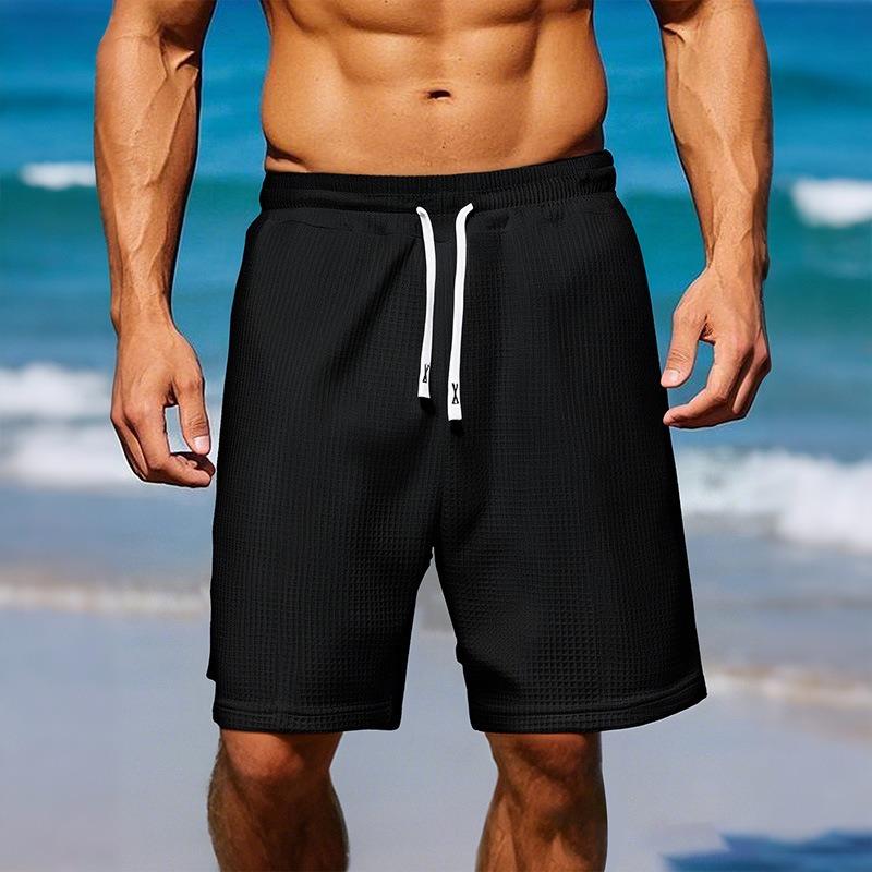 Summer Men's Men's Quick-drying Solid Color Casual Shorts