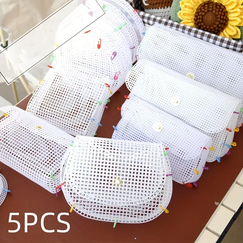 [DIY Woven Mesh Sheets] 5pcs Handmade DIY Woven Bag Mesh Sheets | Different Models for Gift & Wallet Making