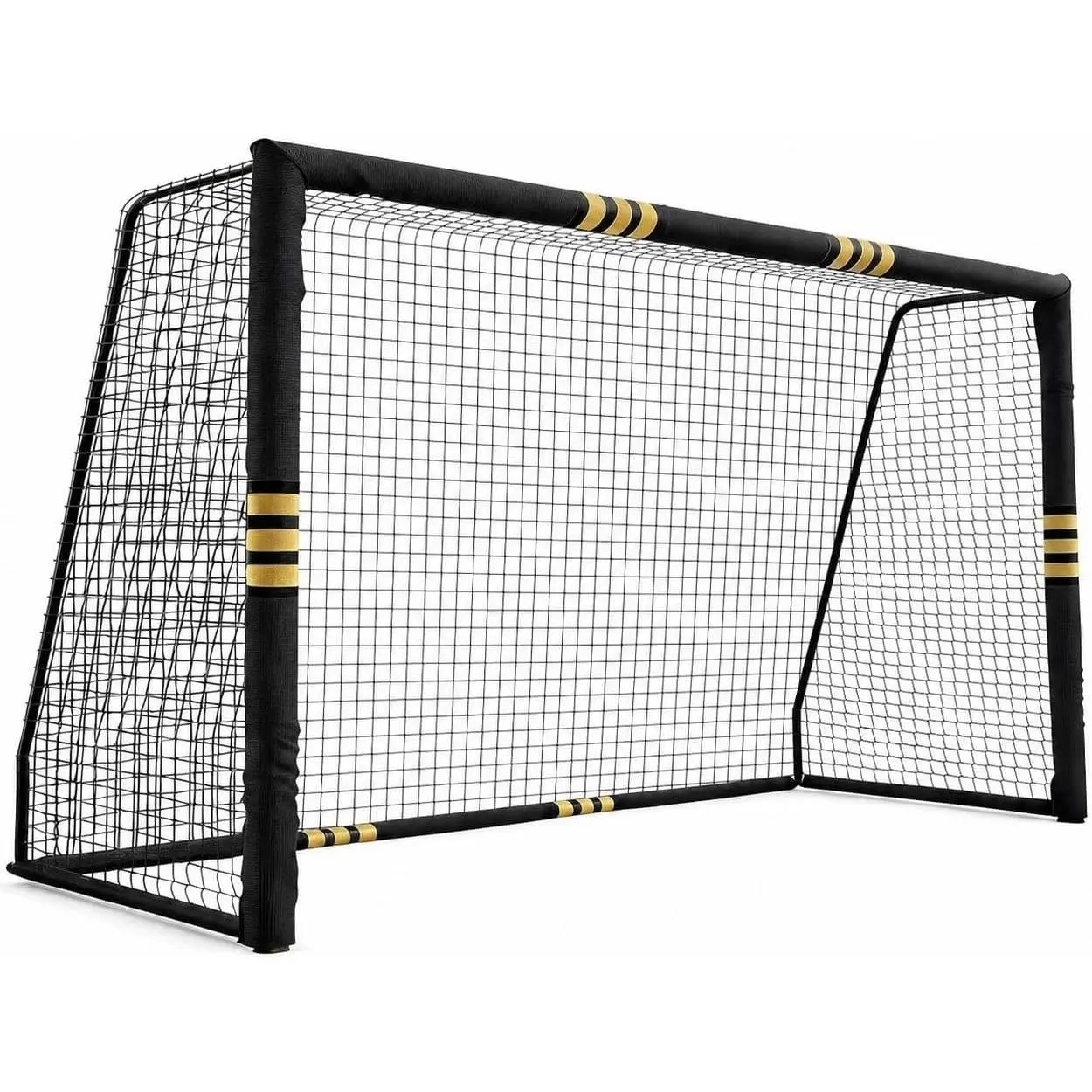 6-10 Ft Soccer Goal for Backyard, Heavy Duty Galvanized Steel Frame Soccer Goal with Foam Padded Posts, Large Portable Soccer Net with Velcro Design, Weatherproof Outdoor Training