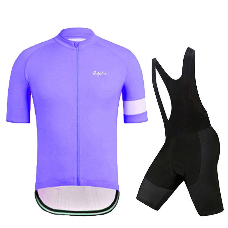 New summer cycling suit men's mountain bike white short-sleeved top competitive road cycling clothing cycling suit bib tracksuits men