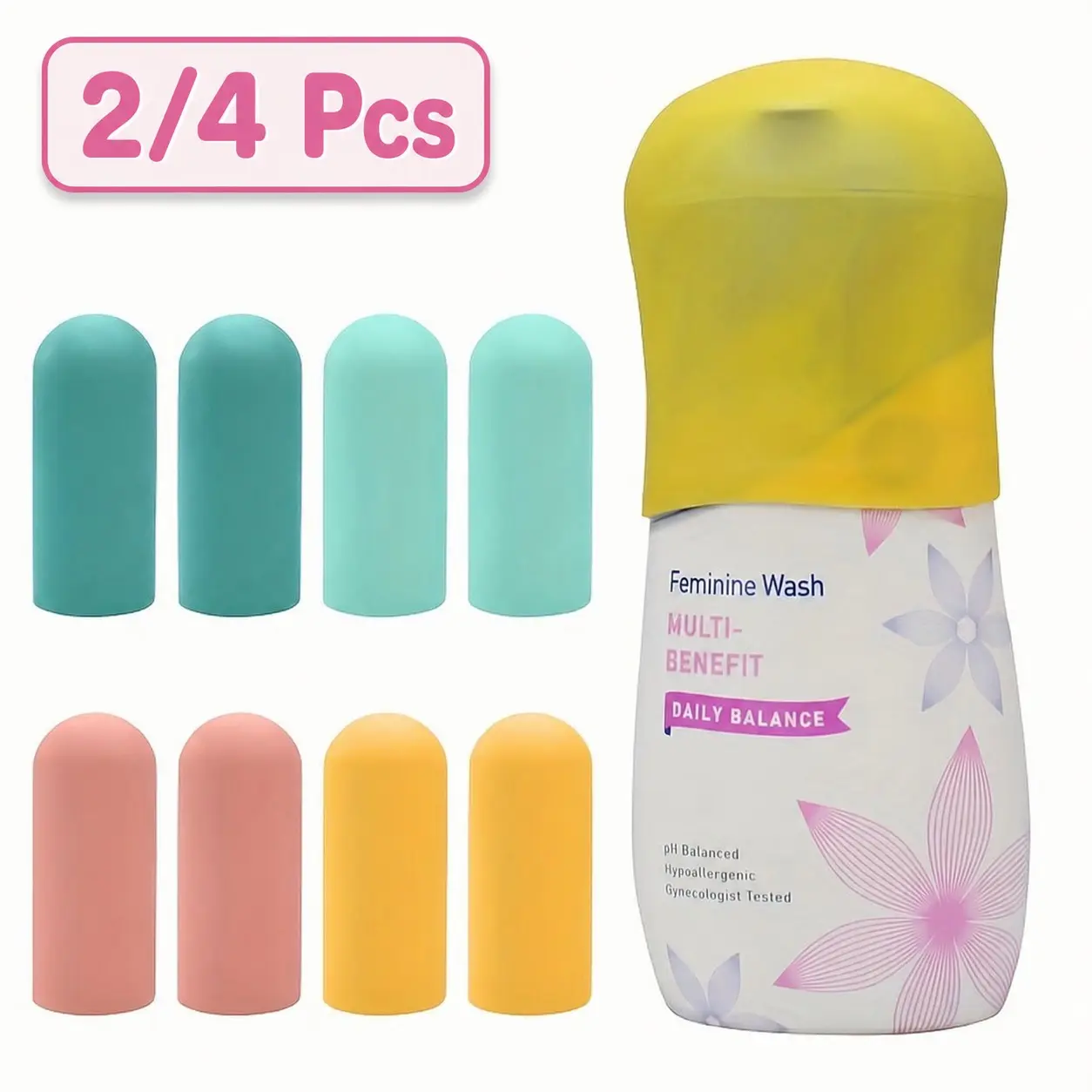 2/4pcs, Multi-Piece Silicone Bottle Caps, Travel Essentials For Women And Men, Travel-Sized Toiletries, Cruise Essentials, Luggage Accessories, Travel Necessities, Leak-Proof Sealed Elastic Sleeves