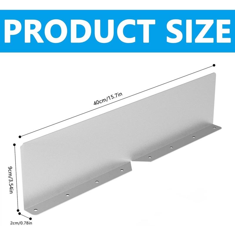 4 count Gutter Valley Splash Guards,Rain Gutter Valley Roofing Gutter Guards, Diverter Roof Rain Diverter for House Shingle Roofs Corner (4)