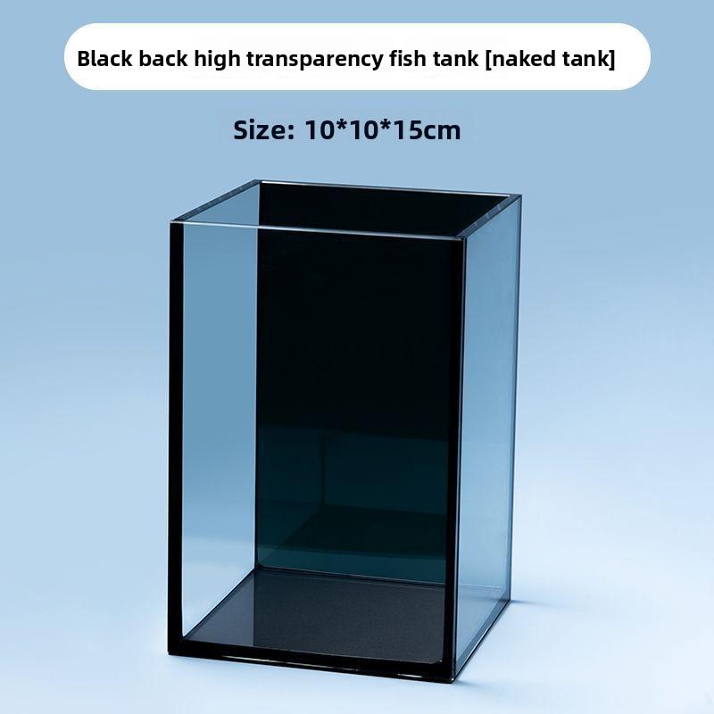 Thai Betta Fish Tank with Black Background Small Desktop Micro Landscape Mini Office Desk Ultra Clear Glass Betta Tank Thai Betta Fish Tank with Black Background Small Desktop Micro Landscape Mini Office Desk Ultra Clear Glass Betta Tank