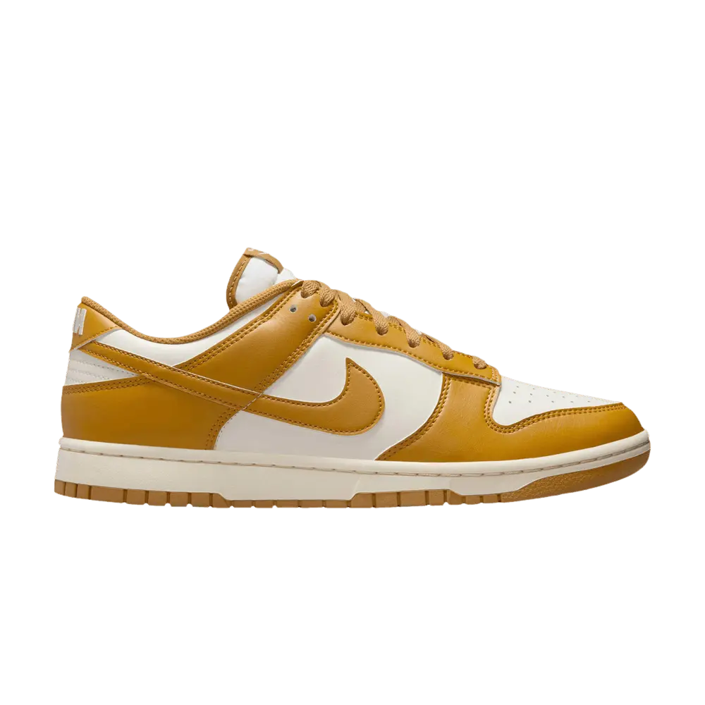 Nike Dunk Low 'Wheat Pale Ivory' Unisex Skateboarding Shoes - Pale Ivory/Wheat, Lace-Up Closure, Low Ankle, Suede Upper, Style HF5441 108