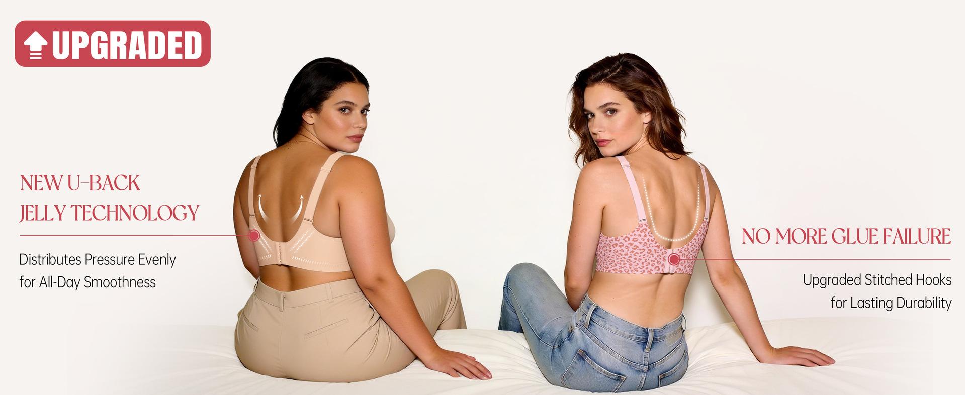 Vela Stidop Women Jelly Bras Wirefree Full Coverage No Underwire Everyday Bras Comfortable Wireless Padded Tshirt Bra