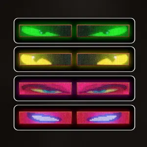 Car Windshield Demon Eye LED Panel, Remote Control Car LED Matrix Panel, Multifunctional Car LED Matrix Panel Display, Car Front Light