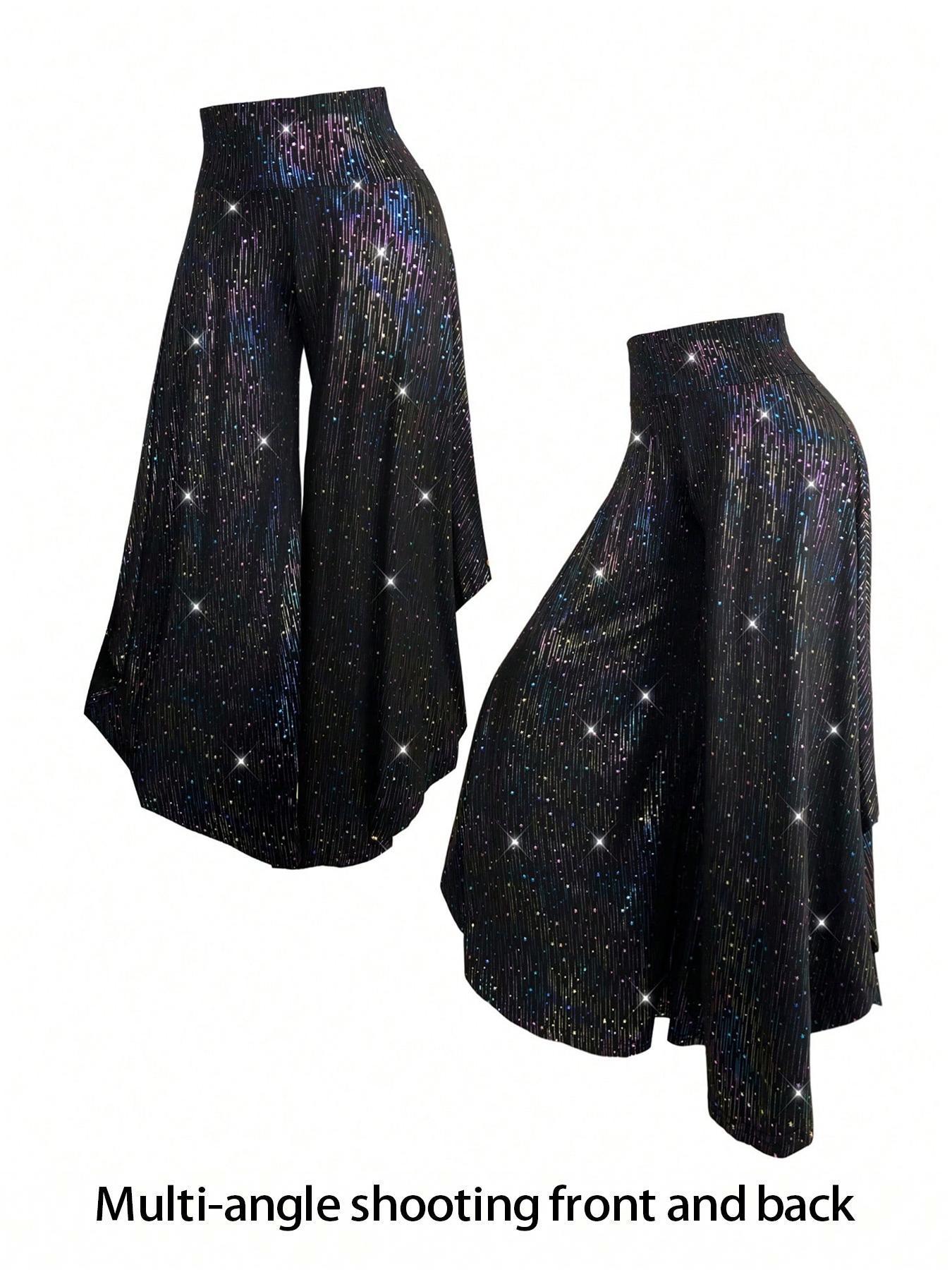 【Plus Size】 Solid Color Wide Leg Pants, Casual Comfy Trousers for Daily Wear, Women's Bottoms for All Seasons