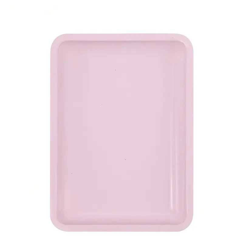 Style Rectangular Nail Tool Tray, Plastic Storage Dish for Manicure Tools, Leak-Proof Organizer for Home and Salon Use