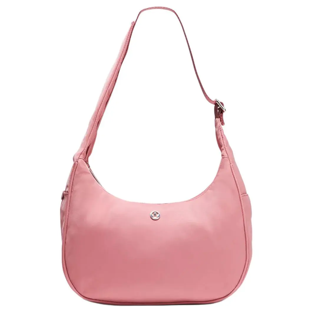 Lululemon City Essentials 4L Solid Nylon Tote Bag for Women – Minimalist Logo Design in Pink