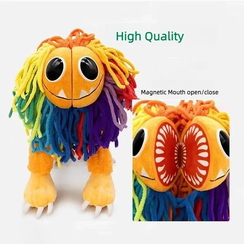 New Poppy Playtimes Yarnaby Nightmare Critters Plush Toy Colorful Lion Smile Stuffed Doll Toys for Kids Birthday Gifts