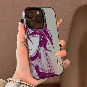 Chainsaw Man Denji Reze Phone Case for iPhone 17,16,15,14,13,12,11,Pro,Max,Plus Phone Cover Anti Fall Black Hard