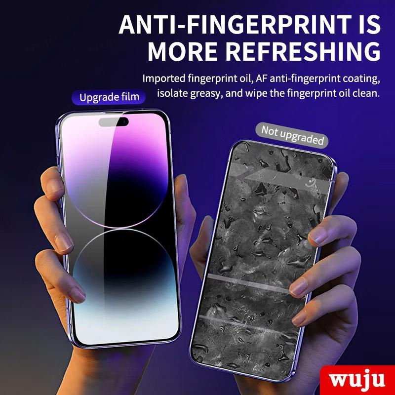 HD High-End Anti peeping film Accurate installation Dust-free Second Sticker Tempered film Glass  For iPhone 15 14 13 12 11 Pro Max Plus Tempered Screen Protector Protection Smartphone Shockproof Casing