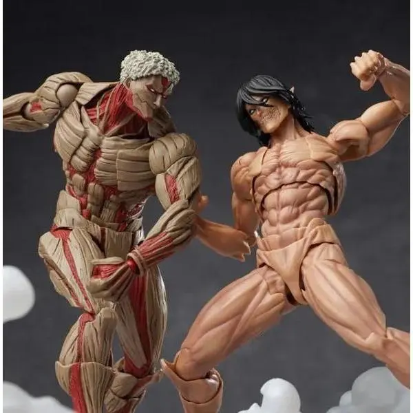 Attack on Titan Anime Armored Eren Yeager Titan form Articulated Joints Moveable Action Figure Model Toys 15cm