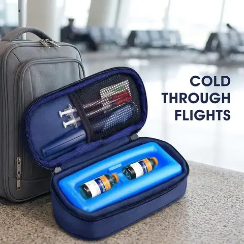 Insulin Travel Cooler Case, Diabetic Insulated Bag with Ice Pack, Cooler Bags Insulated For Travel, Portable Mini Cooler Pouch, Medication Storage Kit #GLOBAL PICKS