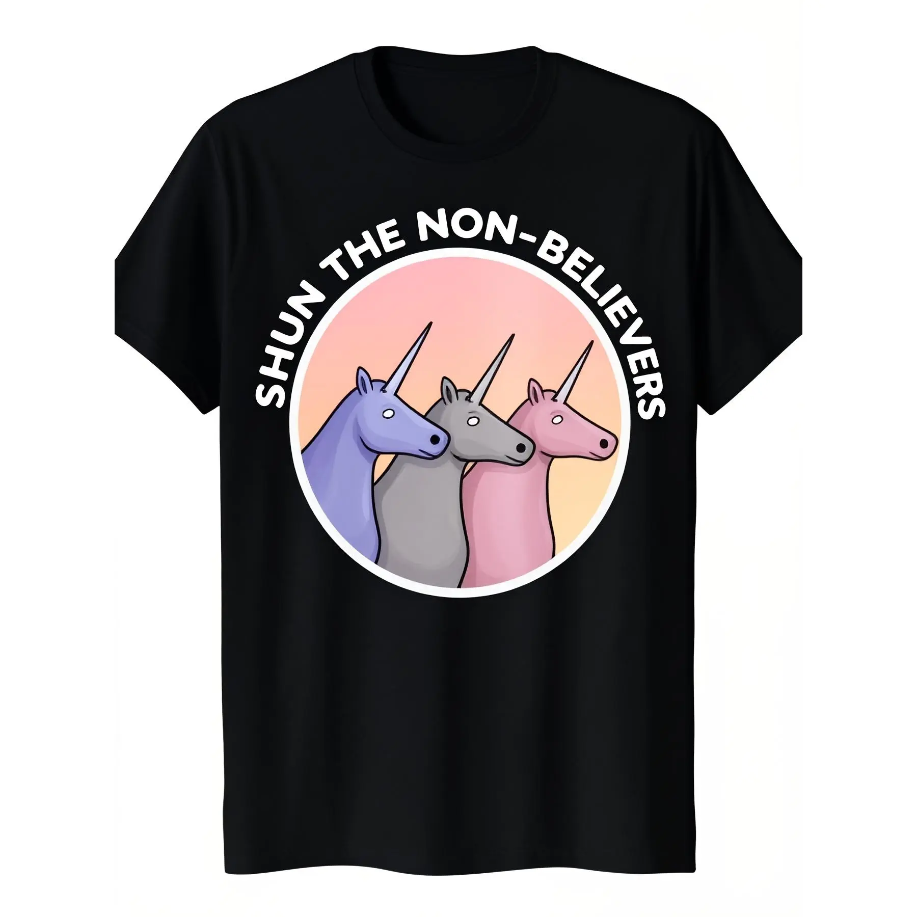 1pc Candy TShirt RoundNeck Pure Black TShirt Suitable for Mother's Day Easter Valentine's Day Anniversary Valentine's Day Gift for Both Men And Unisex Casual Short-sleeved T-shirt with a Round Neck and Printed Pattern, Suitable for Daily