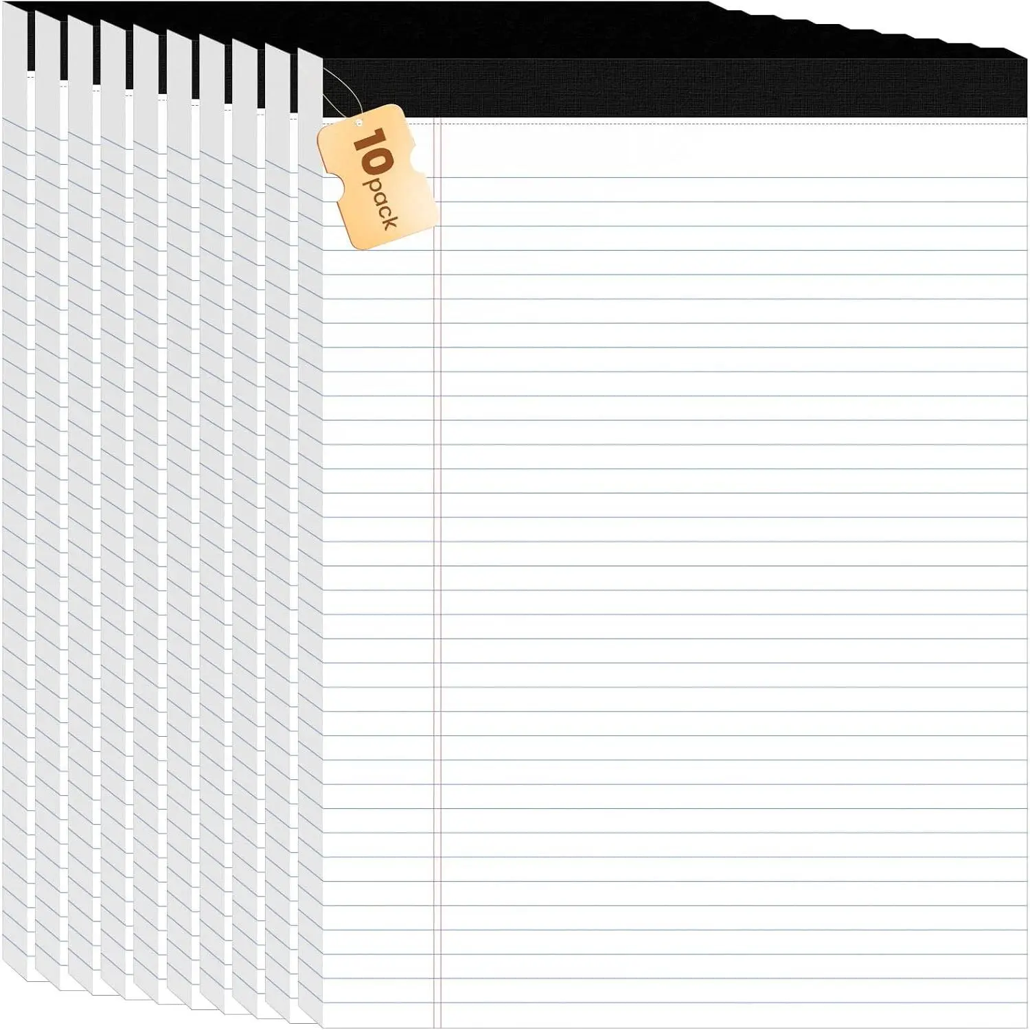 2 count Legal Pads 8.5 x 11, Perforated White Notepad 8.5x11, 50Sheets/Pad