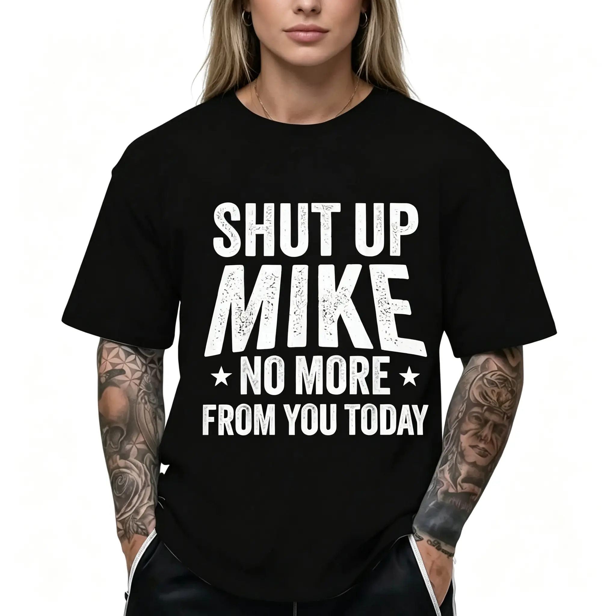 Shut Up Mike Funny Graphic Unisex Tee |   All-Season Breathable Top