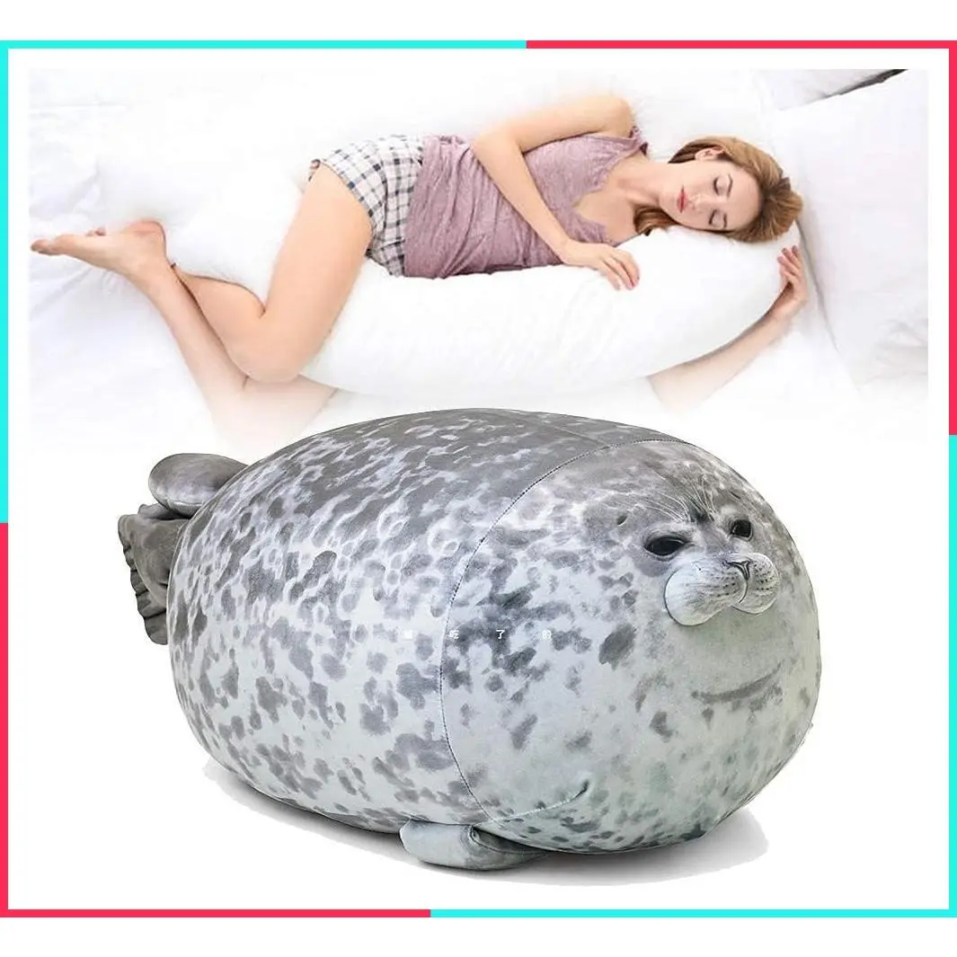 Chubby Blob Seal Pillow Cute Plush Toy Cotton Stuffed Animal