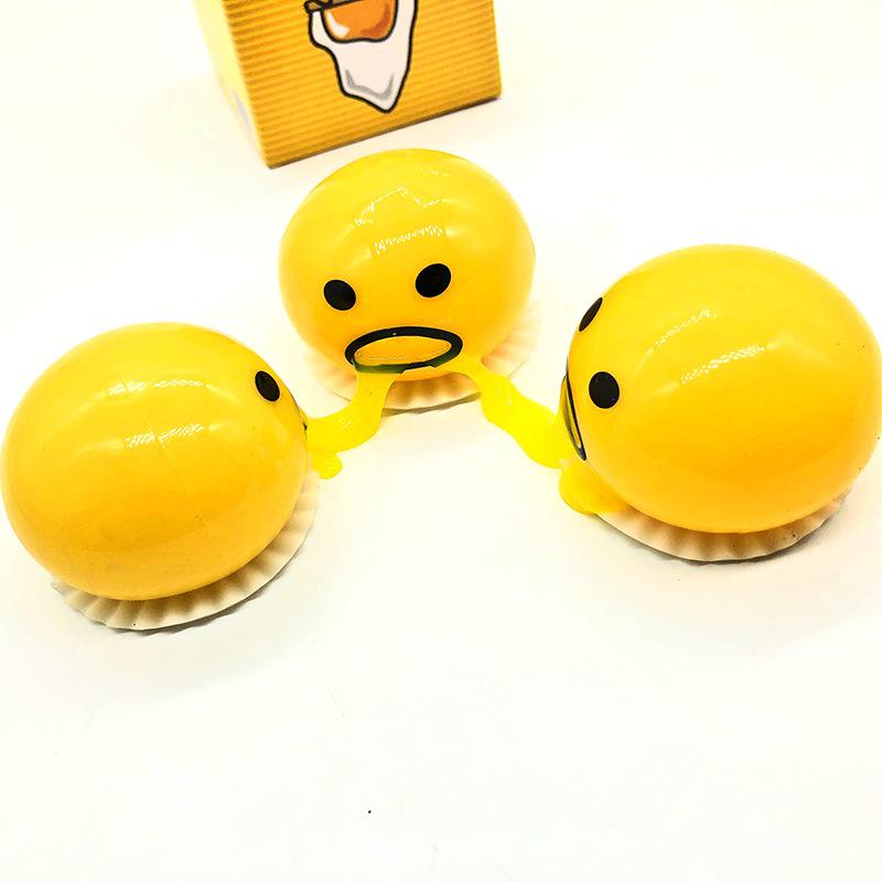 Vomiting Egg Yolk, Stress Relief Squeezing Toy, Hot Selling Small Toy