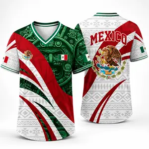 Mexico-Inspired Cultural Graphic, Unisex V-Neck Jersey Shirt, Lightweight Breathable Polyester Graphic Top for Men & Women, Summer Festival, Vacation, Party Wear，Size S-5XL, clothes, outfits, men's wear, men fashion,summer men clothes, fashion men clothes