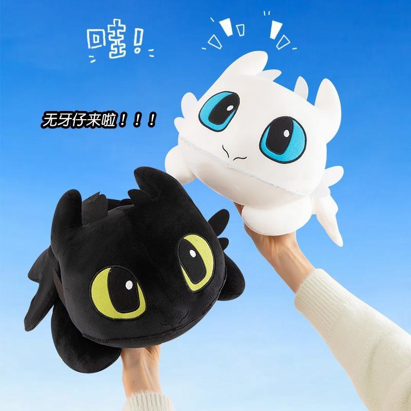 30-40cm Large Toothless Dragon Plush Body Pillow Cute Cartoon Dragon Soft Decorative Stuffed Body Pillow Anime Sleeping Cushion