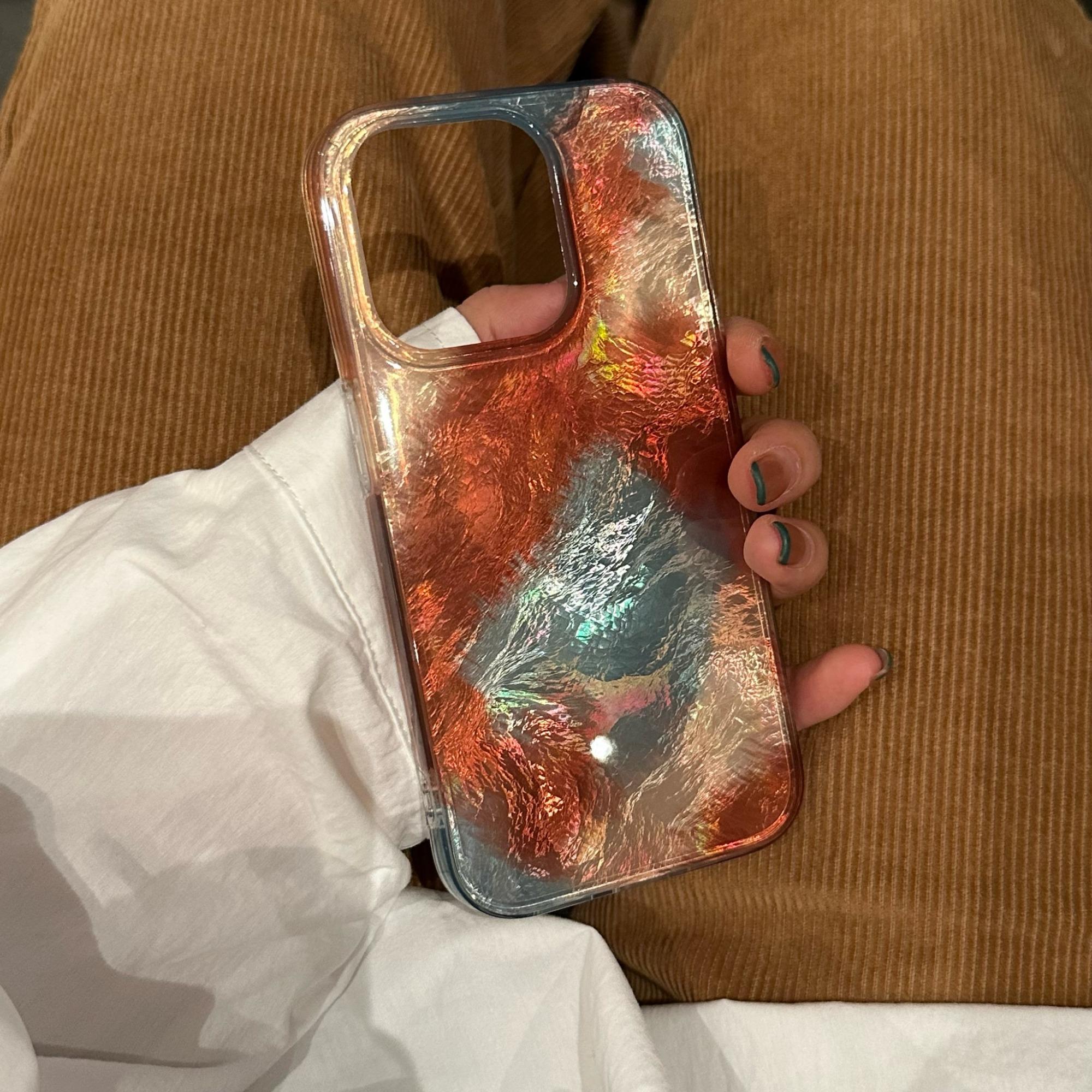 Iceberg Blue Gradient Dual Layer Shockproof Phone Case for iPhone 17 Pro Max, Stylish Protective Cover for iPhone 17 16 15 14 13 12 11 X XS XR Pro Max Plus Air