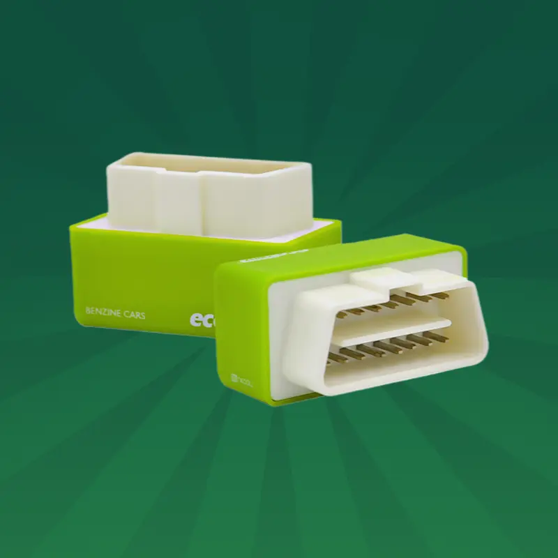 Plug-and-Drive OBD2 Fuel Saver Chip, Green Eco Tuner for Petrol Cars, Fuel Economy Optimizer