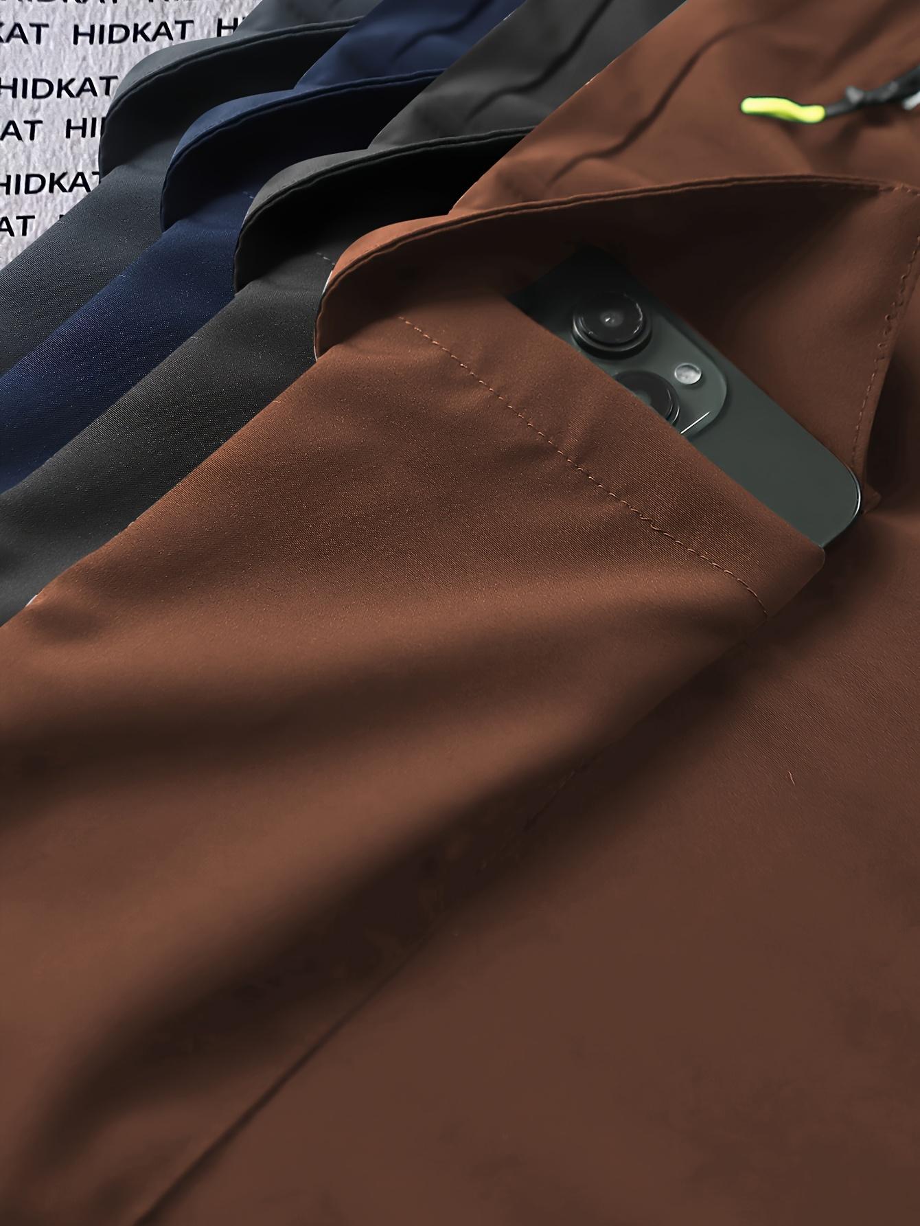 4pcs Women's Zipper Pocket Cargo Pants, Women's Elastic Waist Hiking Trousers, Women's Multi-Pocket Casual Cargo Pants, Women's Lightweight Outdoor Cargo Pants, Women's Plus Size Cargo Pants